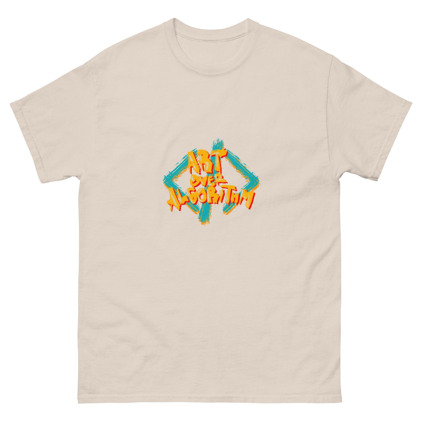 Art Over Algorithm Large Print Tee